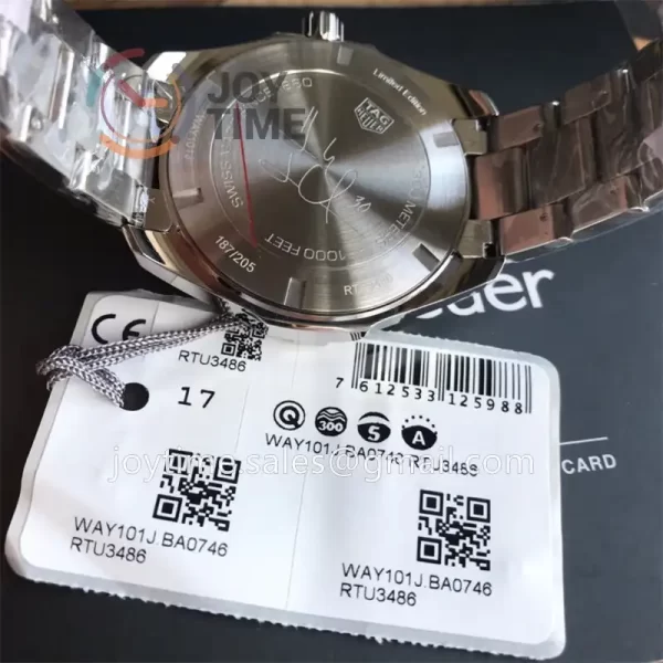Tag Heuer Aquaracer Calibre5  1:1 Best Edition 43mm SS Case SS Strap Quartz Full Set