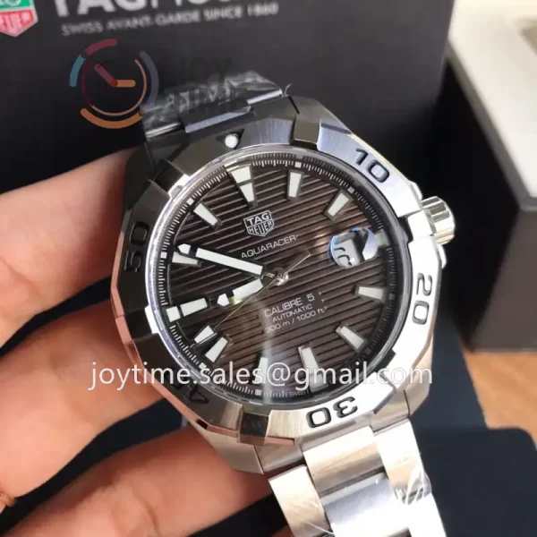 Tag Heuer Aquaracer Calibre5  1:1 Best Edition 43mm SS Case SS Strap SW200 Full Set