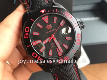 Tag Heuer Aquaracer Calibre5  1:1 Best Edition 43mm SS/PVD Case Nylon Strap SW200 Full Set