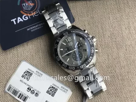 Tag Heuer Formula1 1:1 Best Edition 43mm SS Case SS Strap Quartz Full Set