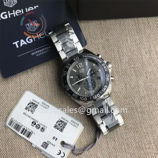 Tag Heuer Formula1 1:1 Best Edition 43mm SS Case SS Strap Quartz Full Set