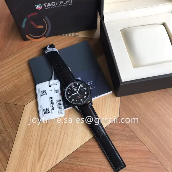 Tag Heuer Calibre5 Drive Timer 1:1 Best Edition 43mm SS/PVD Case Leather Strap SW200 Full Set