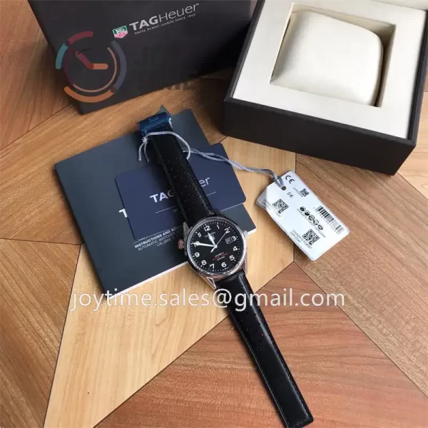 Tag Heuer Calibre5 Drive Timer 1:1 Best Edition 43mm SS Case Leather Strap SW200 Full Set