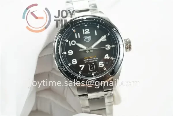 Tag Heuer Autavia DJF 1:1 Best Edition 42mm SS Ceramic Bezel SS Strap A2824