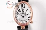 Breguet Reine de Naples ZF 1:1 Best Edition RG Diamonds Bezel Leather Strap A537