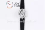 Breguet Reine de Naples ZF 1:1 Best Edition SS Diamonds Bezel Black Fabric Strap A537