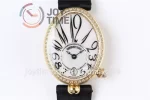 Breguet Reine de Naples ZF 1:1 Best Edition YG Diamonds Bezel Black Fabric Strap A537