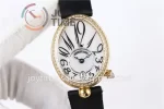 Breguet Reine de Naples ZF 1:1 Best Edition YG Diamonds Bezel Black Fabric Strap A537