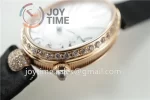 Breguet Reine de Naples ZF 1:1 Best Edition RG Diamonds Bezel Black Fabric Strap A537