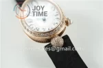 Breguet Reine de Naples ZF 1:1 Best Edition RG Diamonds Bezel Black Fabric Strap A537