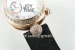 Breguet Reine de Naples ZF 1:1 Best Edition RG Diamonds Bezel Black Fabric Strap A537