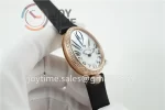 Breguet Reine de Naples ZF 1:1 Best Edition RG Diamonds Bezel Black Fabric Strap A537