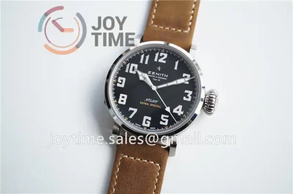 Zenith Pilot Type 20 Extra Special XF 1:1 Best Edition SS  Leather Strap A2824