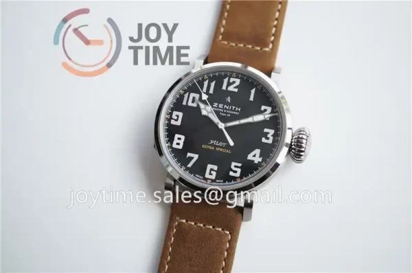 Zenith Pilot Type 20 Extra Special XF 1:1 Best Edition SS  Leather Strap A2824