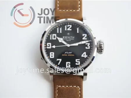 Zenith Pilot Type 20 Extra Special XF 1:1 Best Edition SS  Leather Strap A2824