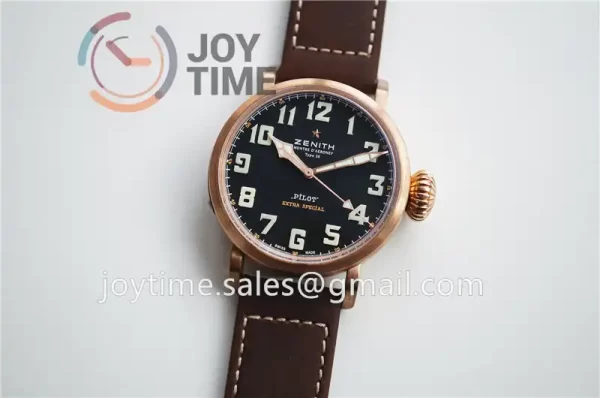 Zenith Pilot Type 20 Extra Special XF 1:1 Best Edition Bronze Leather Strap A2824