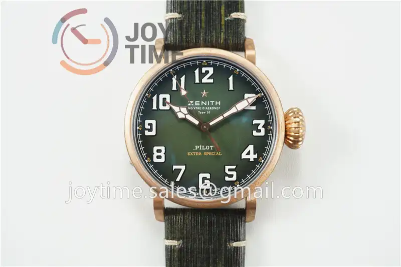 Zenith Pilot Type 20 Extra Special XF 1:1 Best Edition Bronze Leather Strap A2824
