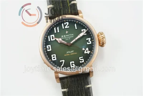 Zenith Pilot Type 20 Extra Special XF 1:1 Best Edition Bronze Leather Strap A2824