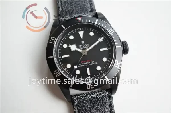 Tudor Heritage Black Bay ZF 1:1 Best Edition 41mm SS/PVD Leather Strap A2824