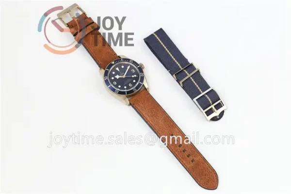 Tudor Heritage Black Bay XF 1:1 Best Edition 43mm Bronze Leather Strap A2824  (Free Nato Strap)