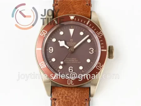 Tudor Heritage Black Bay XF 1:1 Best Edition 43mm Bronze Leather Strap A2824  (Free Nato Strap)