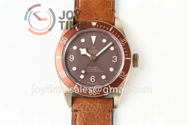 Tudor Heritage Black Bay XF 1:1 Best Edition 43mm Bronze Leather Strap A2824  (Free Nato Strap)