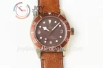 Tudor Heritage Black Bay XF 1:1 Best Edition 43mm Bronze Leather Strap A2824  (Free Nato Strap)