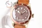 Tudor Heritage Black Bay XF 1:1 Best Edition 43mm Bronze Leather Strap A2824  (Free Nato Strap)