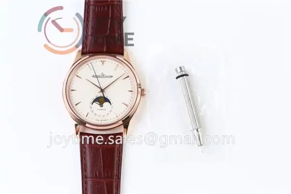 Jaeger-LeCoultre Master Ultra Thin ZF 1:1 Best Edition RG Leather Strap SA925