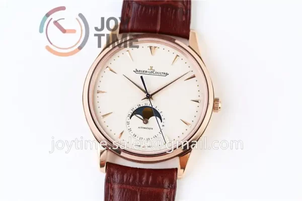 Jaeger-LeCoultre Master Ultra Thin ZF 1:1 Best Edition RG Leather Strap SA925