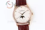 Jaeger-LeCoultre Master Ultra Thin ZF 1:1 Best Edition RG Leather Strap SA925