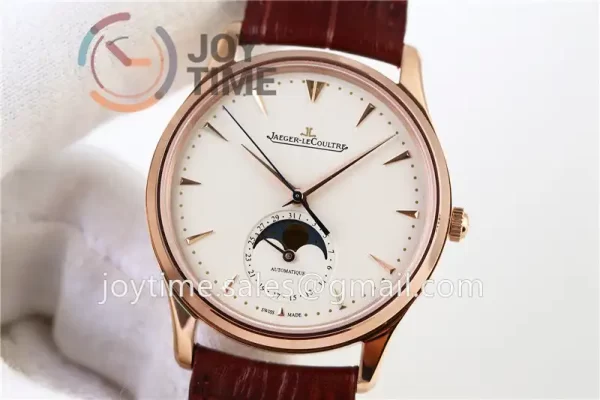 Jaeger-LeCoultre Master Ultra Thin ZF 1:1 Best Edition RG Leather Strap SA925