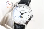 Jaeger-LeCoultre Master Calendar OMF 1:1 Best Edition SS Leather Strap A866