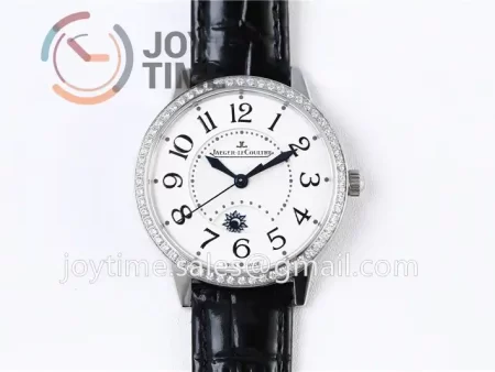 Jaeger-LeCoultre Rendez-Vous Night & Day ZF 1:1 Best Edition  Diamonds Bezel  Leather Strap SA898