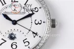 Jaeger-LeCoultre Rendez-Vous Night & Day ZF 1:1 Best Edition  Diamonds Bezel  Leather Strap SA898