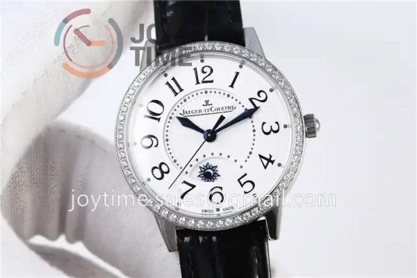 Jaeger-LeCoultre Rendez-Vous Night & Day ZF 1:1 Best Edition  Diamonds Bezel  Leather Strap SA898