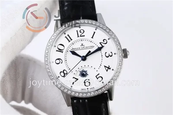 Jaeger-LeCoultre Rendez-Vous Night & Day ZF 1:1 Best Edition  Diamonds Bezel  Leather Strap SA898