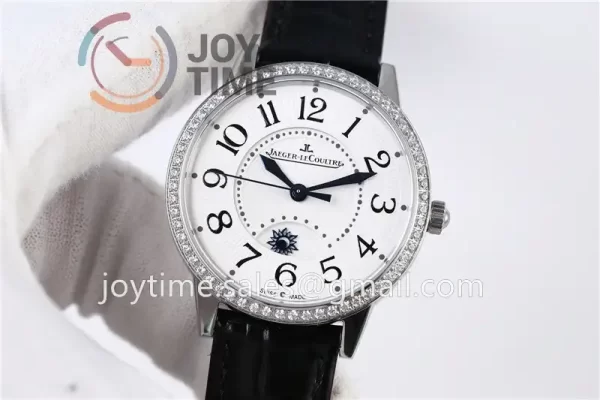 Jaeger-LeCoultre Rendez-Vous Night & Day ZF 1:1 Best Edition  Diamonds Bezel  Leather Strap SA898