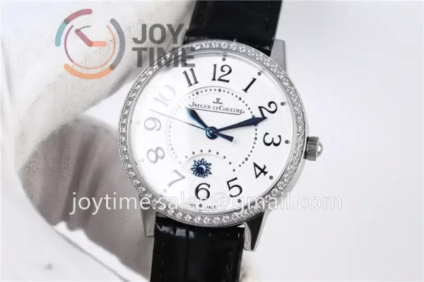 Jaeger-LeCoultre Rendez-Vous Night & Day ZF 1:1 Best Edition  Diamonds Bezel  Leather Strap SA898