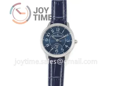 Jaeger-LeCoultre Rendez-Vous Night & Day ZF 1:1 Best Edition  Diamonds Bezel  Leather Strap SA898