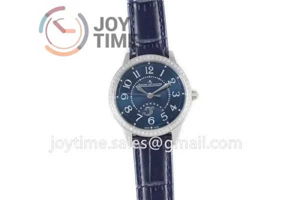 Jaeger-LeCoultre Rendez-Vous Night & Day ZF 1:1 Best Edition  Diamonds Bezel  Leather Strap SA898