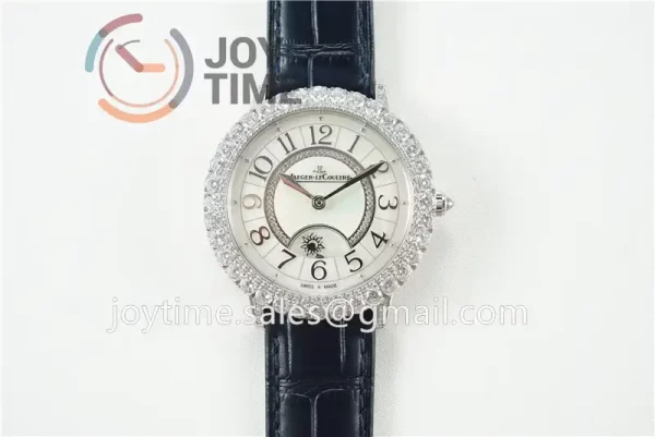 Jaeger-LeCoultre Rendez-Vous Night & Day ZF 1:1 Best Edition Diamonds Bezel Leather Strap SA898