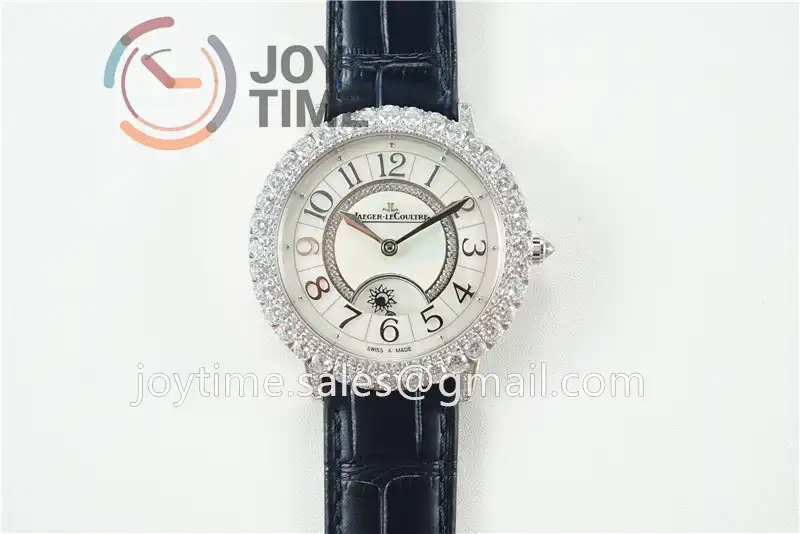 Jaeger-LeCoultre Rendez-Vous Night & Day ZF 1:1 Best Edition Diamonds Bezel Leather Strap SA898