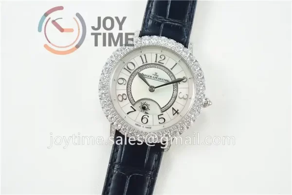 Jaeger-LeCoultre Rendez-Vous Night & Day ZF 1:1 Best Edition Diamonds Bezel Leather Strap SA898