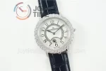 Jaeger-LeCoultre Rendez-Vous Night & Day ZF 1:1 Best Edition Diamonds Bezel Leather Strap SA898