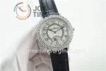 Jaeger-LeCoultre Rendez-Vous Night & Day ZF 1:1 Best Edition Diamonds Bezel Leather Strap SA898