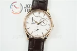 Jaeger-LeCoultre Master Ultra Thin Réserve de Marche GF 1:1 Best Edition RG Leather Strap A938