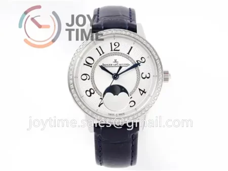 Jaeger-LeCoultre Rendez-Vous Night & Day ZF 1:1 Best Edition  Diamonds Bezel  Leather Strap SA898