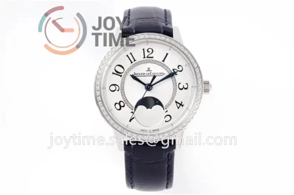 Jaeger-LeCoultre Rendez-Vous Night & Day ZF 1:1 Best Edition  Diamonds Bezel  Leather Strap SA898