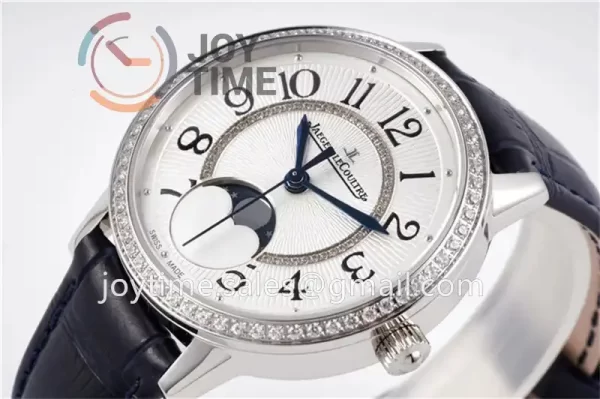 Jaeger-LeCoultre Rendez-Vous Night & Day ZF 1:1 Best Edition  Diamonds Bezel  Leather Strap SA898